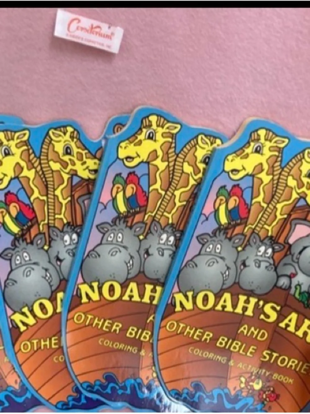 5- Noah's Ark and Other Bible Stories Coloring & Activity Book - vintage 2000